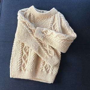 Blarney Ireland Hand Knit Aran Sweater  Kids Sweater